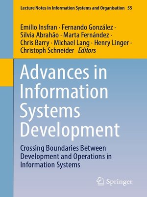 cover image of Advances in Information Systems Development